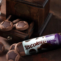 BISCOLATA STARZ dark , Bitter Coklat sedap Manis dan lembut chocolate Coated Biscuit Milk cream 88g