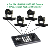 Keyboard Control HD 1080p60 POE 20X Optical Video PTZ IP Camera Support 3G-SDI HDMI LAN USB3.0 Output for Zoom Business Meeting