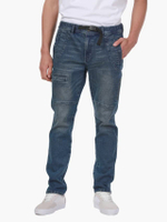 กางเกงยีนส์ผู้ชาย คอลเลคชั่น Wild Wrangler เอวกลาง สียีนส์