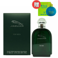 JAGUAR-積架-尊爵綠色經典男性淡香水-100ML贈隨機小香水1支