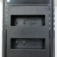 DMW-BLH7 LED USB Dual Battery Charger for Panasonic DMC-GM5 DMC-GF7 DMC-GF8 GF9 LX10 Camera Replacement Charger