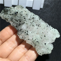 天然葡萄石原礦綠寶石硅鐵輝石水晶黑碧璽共生礦石收藏奇石標本