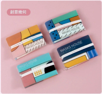 【一套4個裝】北歐口罩暫存夾-【幾何圖案】#DADADI