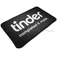 Tinder Completed It Mate Soft Mat Doorway Non-Slip Water Uptake Carpet Tinder Social Media Funny Date Dating Facebook Grindr