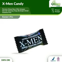 Permen X-MEN Candy Eceran XMEN Permen Pria Herbal Ginseng Rasa Mint Halal BPOM 2 Pcs