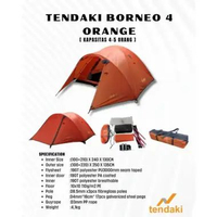 SKY - Tenda Tendaki Borneo 4 | Moluccas 4 | Tenda Compass 4P Kapasitas 4 orangTendaki Borneo 4 Doubl