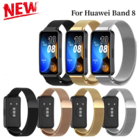 Strap For Huawei Band 8 Milanese Magnetic Loop Wristband Smartwatch Replacement Bracelet Huawei Band