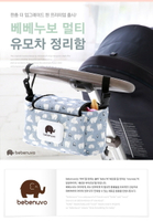 韓國 加蓋式 多功能大容量推車掛袋 濕紙巾專用開口 媽媽包 推車包 收納袋 收納包
