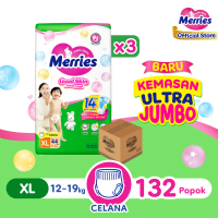 Merries Good Skin XL44 Carton- Popok Bayi Celana (12-19)kg - Kao Store