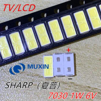 500PCS For SHARP LED TV Application LED Backlight High Power LED 1W 6V 7030 Cool white LCD Backlight for TV