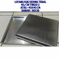 Loyang kue kering 40x40 / loyang 30x40 / loyang nastar bahan tebal - loyang 30x40x2 Bahan Premium