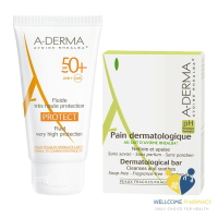 A-DERMA 艾芙美 燕麥全效極護防曬乳 SPF50+ 40ML (送潔膚皂100g) angel 唯康藥局