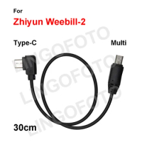 Type C to Multi (Sony) for Zhiyun WEEBILL 2 / 3 Stabilizer Camera Control Cable 30cm for Sony A7M3 A7R3 A7R4 A7S3 A9II A6400