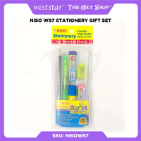[WE-ARTS] Niso Stationery Gift Set  WS7 7 in 1 | Kids Birthday Gift School Student Essential Charity