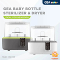 GEA Baby GSD-100 Sterilisator Bayi - Kapasitas Besar, Bahan Stainless Steel 304, Warna Putih/Grey