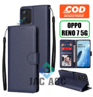 DOMPET HP UNTUK OPPO RENO 7 5G NEW 2022 LEATHER FLIP CASE WALLET
