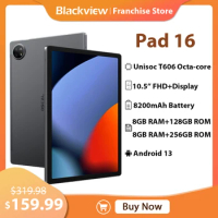 Blackview Oscal Pad 16 Tablet 10.5" 8GB RAM+128GB/256GB ROM Android 13 8MP+13MP Octa core 8200mAh Battery Dual 4G Sim Tablets PC