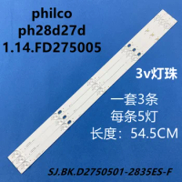 5sets LED Backlight Strip For Philco Ph28d27 Ph28d27d LED TV Kit SJ.BK.D2750501-2835ES-F TV LED Bar TV Repair Spare Parts