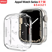 TPU Screen Protector Case For Apple Watch 45mm 41mm 44MM 40MM 42MM 38MM Full Bumpe Cover For IWatch 9 8 7 SE 6 5 4 3 2 1