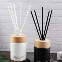 125ml Fireless Oil Diffuser with Sticks, Fresh Air Reed Scent Diffuser for Home, Bedroom, Office, Hotel Glass Oil Aroma Diffuser