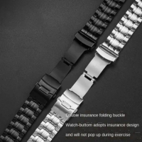 For Casio EF-550D/PB EF-523 Limited Edition Arc mouth solid stainless steel Bracelet watchband 22mm men's watch strap