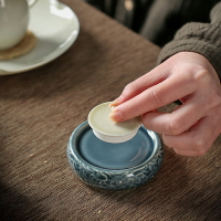 蓋置陶瓷茶壺蓋托放茶壺蓋的茶具配件茶道功夫茶杯墊茶墊茶擱置