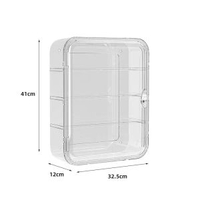 亞克力盲盒展示架收納壁掛泡泡瑪特磁啜展示盒高達收納手辦