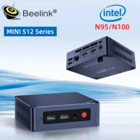 Beelink Min S12 Pro N100 Gamer Mini PC Intel 12th Gen N95 DDR4 8GB 256GB 16GB 500GB SSD 2.4G&amp;5G Dual Wifi 1000M BT5.2 NVME Deskt