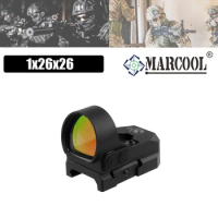Marcool 1X26X26mm Red Dot Riflescope 3 MOA Night Vision Optical Glock Sight For Hunting Rifle AR15 Firearms .223 .308