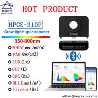 Plant spectrometer HOPOOCOLOR HPCS310P Par meter ppfd meter Bluetooth light meter