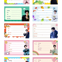 Bộ 50 nhãn vở Anh Trai Say Hi CÁC IDOL IN THEO YÊU CẦU QUANG HÙNG MASTERD RHYCAP HIEUTHUHAI