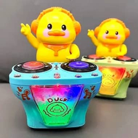 Mainan Anak Robot Duck Dance Musik DJ - Mainan Anak Robot DJ Bebek Joget Berjalan Lampu Dan Musik