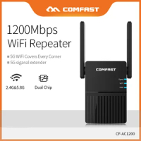 Comfast CF-AC1200 Dual Band 2.4G 5GHz Wireless Wifi Repeater 1200Mbps High Power WiFi Extender Long Range Wlan Wi-fi Amplifier