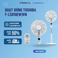 QuạT đứng Toshiba F-LSD10(W)VN 9 cánh - Công suất Quạt 30W làm mát không gian có diện tích rộng nha