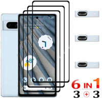 Pixel7a Tempered Glass For Google Pixel 8 Pro Screen Protector Pixel 7A 7 6A 6 Phone Front Film &amp; Camera Lens Pixel 7 a Film