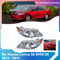 Car Headlights Assembly for Toyota Camry 50 XV50 US 2012~2017 2013 2014 Fog Lights Map Halogen Corner Side Lamps LED Accessories