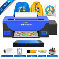 Colorsun dtf printer L1800 T-shirt Printing Machine a3 impresora dtf printer For T-shirt All Fabric dtf Printer with Curing oven
