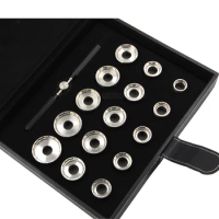 15pcs Stainless Steel Watch Case Opening Dies for Breitling Caseback Removal
