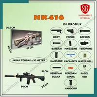 Tembakan anak HK416 Mainan outdoor anak laki-laki manual dan otomatis mode 7.4v HK416