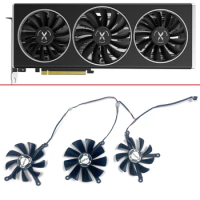 Cooling Fan RX5700 XT For XFX Radeon RX 5700 XT THICC III Ultra RX5700 Graphics Card Fan Replacement 4PIN CF1010U12S 85MM 95MM