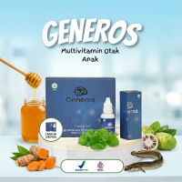 Generos Vitamin Otak Anak Membantu Anak Terlambat Bicara 1 Box Isi 2 Botol BPOM HALAL