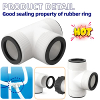 Pool Hose Extender with 3 L Rings Pool Pump Hose Tee T-Joint Connector Above Ground Pool Hose Connector for Intex Coleman Pool