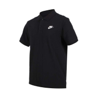 NIKE 男短袖POLO衫-短袖上衣 慢跑 高爾夫 網球 羽球 休閒 純棉 CJ4457-010 黑白