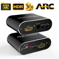 4K 60Hz HDMI audio extractor HDMI 2.0 Audio Extractor ARC Splitter 5.1 Ch HDMI to toslink audio converter for PS5 Xbox series X
