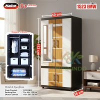 Lemari Plastik NAIBA - LEMARI MSC NAIBA FIT GANTUNG EBONY MIRROR plastik furniture Asli Naiba 1523