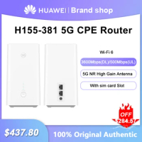 Huawei H155-381 5G CPE Router Wi-Fi 6 3000Mbps Signal Repeater With sim card Slot Network Amplifier 5G NR High Gain Antenna