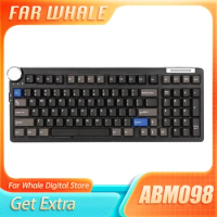 CIDOO ABM098 Keyboard VIA Gasket Hot-Swappable Bluetooth/2.4ghz/ Type-C Wired/Wireless RGB Mechanical Keyboard For Win/Mac