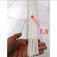 Jeruji Fiber Stik Putih Susu Potongan 1 Meter 10pcs Ukuran 1.5. Ruji Fiber Stick Reel Sangkar.