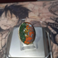 Batu Cincin Pancawarna Kembang Klawing Natural Original HQ