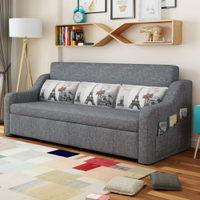 沙發床可折疊多功能現代布藝乳膠兩用沙發 MKS薇薇家飾